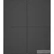 Duravit L-CUBE 70x80 cm-es, 2 ajtós felső szekrény, matt grafit LC116704949