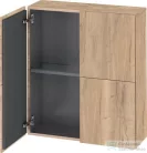 Duravit L-CUBE 70x80 cm-es, 2 ajtós felső szekrény, márványos tölgy LC116705555