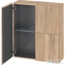   Duravit L-CUBE 70x80 cm-es, 2 ajtós felső szekrény, márványos tölgy LC116705555