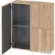 Duravit L-CUBE 70x80 cm-es, 2 ajtós felső szekrény, márványos tölgy LC116705555