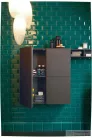 Duravit L-CUBE 70x80 cm-es, 2 ajtós felső szekrény, sötét kefélt tölgy furnér LC116707272