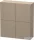 Duravit L-CUBE 70x80 cm-es, 2 ajtós felső szekrény, matt len LC116707575