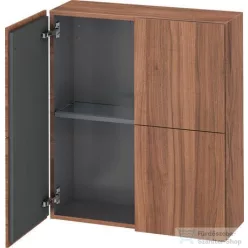   Duravit L-CUBE 70x80 cm-es, 2 ajtós felső szekrény, matt dió LC116707979