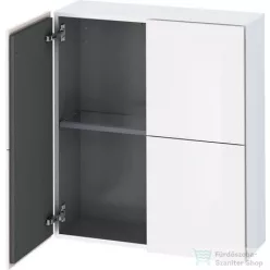   Duravit L-CUBE 70x80 cm-es, 2 ajtós felső szekrény, lakkozott fényes fehér LC116708585