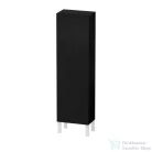 Duravit L-CUBE 132x40x24,3 cm-es, fali, 1 ajtós kiegészítő bútor láb nélkül, balos, matt fekete tölgy LC1168L1616