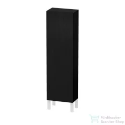   Duravit L-CUBE 132x40x24,3 cm-es, fali, 1 ajtós kiegészítő bútor láb nélkül, balos, matt fekete tölgy LC1168L1616