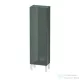 Duravit L-CUBE 132x40x24,3 cm-es, fali, 1 ajtós kiegészítő bútor láb nélkül, balos, lakkozott fényes dolomitszürke LC1168L3838
