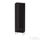Duravit L-CUBE 132x40x24,3 cm-es, fali, 1 ajtós kiegészítő bútor láb nélkül, balos, lakkozott fényes fekete LC1168L4040