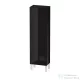 Duravit L-CUBE 132x40x24,3 cm-es, fali, 1 ajtós kiegészítő bútor láb nélkül, balos, lakkozott fényes fekete LC1168L4040