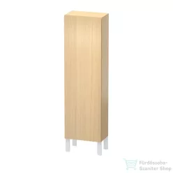   Duravit L-CUBE 132x40x24,3 cm-es, fali, 1 ajtós kiegészítő bútor láb nélkül, balos, mediterrán tölgy (furnér) LC1168L7171