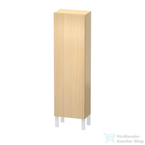 Duravit L-CUBE 132x40x24,3 cm-es, fali, 1 ajtós kiegészítő bútor láb nélkül, balos, mediterrán tölgy (furnér) LC1168L7171