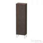 Duravit L-CUBE 132x40x24,3 cm-es, fali, 1 ajtós kiegészítő bútor láb nélkül, balos, sötét kefélt tölgy (furnér) LC1168L7272