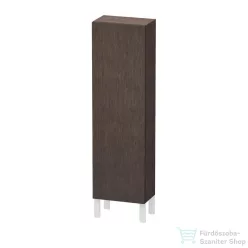   Duravit L-CUBE 132x40x24,3 cm-es, fali, 1 ajtós kiegészítő bútor láb nélkül, balos, sötét kefélt tölgy (furnér) LC1168L7272