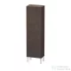 Duravit L-CUBE 132x40x24,3 cm-es, fali, 1 ajtós kiegészítő bútor láb nélkül, balos, sötét kefélt tölgy (furnér) LC1168L7272