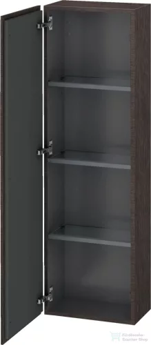 Duravit L-CUBE 132x40x24,3 cm-es, fali, 1 ajtós kiegészítő bútor láb nélkül, balos, sötét kefélt tölgy (furnér) LC1168L7272