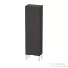 Duravit L-CUBE 132x40x24,3 cm-es, fali, 1 ajtós kiegészítő bútor láb nélkül, balos, szupermatt grafit LC1168L8080