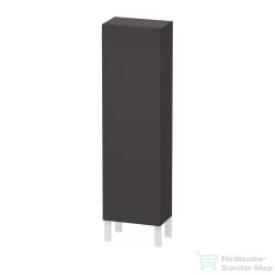   Duravit L-CUBE 132x40x24,3 cm-es, fali, 1 ajtós kiegészítő bútor láb nélkül, balos, szupermatt grafit LC1168L8080