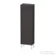 Duravit L-CUBE 132x40x24,3 cm-es, fali, 1 ajtós kiegészítő bútor láb nélkül, balos, szupermatt grafit LC1168L8080