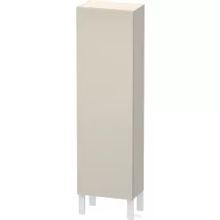   Duravit L-CUBE 132x40x24,3 cm-es, fali, 1 ajtós kiegészítő bútor láb nélkül, balos, szupermatt taupe LC1168L8383