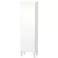   Duravit L-CUBE 132x40x24,3 cm-es, fali, 1 ajtós kiegészítő bútor láb nélkül, balos, szupermatt fehér LC1168L8484