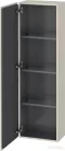 Duravit L-CUBE 132x40x24,3 cm-es, fali, 1 ajtós kiegészítő bútor láb nélkül, balos, matt taupe LC1168L9191