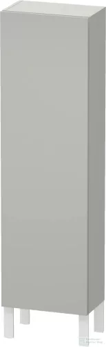 Duravit L-CUBE 132x40x24,3 cm-es, fali, 1 ajtós kiegészítő bútor láb nélkül, jobbos, matt betonszürke LC1168R0707