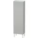 Duravit L-CUBE 132x40x24,3 cm-es, fali, 1 ajtós kiegészítő bútor láb nélkül, jobbos, matt betonszürke LC1168R0707