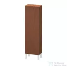 Duravit L-CUBE 132x40x24,3 cm-es, fali, 1 ajtós kiegészítő bútor láb nélkül, jobbos, amerikai dió (furnér) LC1168R1313