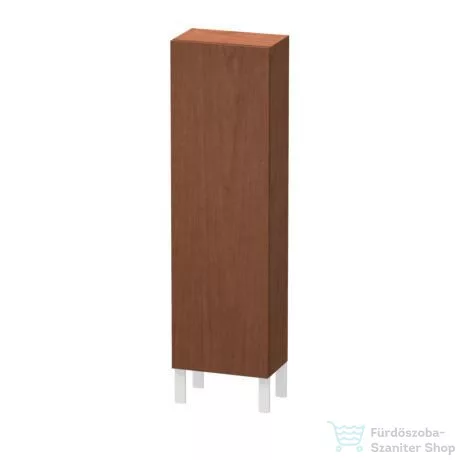 Duravit L-CUBE 132x40x24,3 cm-es, fali, 1 ajtós kiegészítő bútor láb nélkül, jobbos, amerikai dió (furnér) LC1168R1313