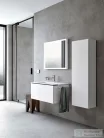 Duravit L-CUBE 132x40x24,3 cm-es, fali, 1 ajtós kiegészítő bútor láb nélkül, jobbos, matt fehér LC1168R1818