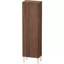   Duravit L-CUBE 132x40x24,3 cm-es, fali, 1 ajtós kiegészítő bútor láb nélkül, jobbos, sötét dió LC1168R2121
