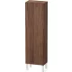 Duravit L-CUBE 132x40x24,3 cm-es, fali, 1 ajtós kiegészítő bútor láb nélkül, jobbos, sötét dió LC1168R2121