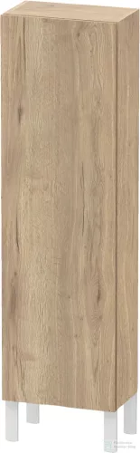 Duravit L-CUBE 132x40x24,3 cm-es, fali, 1 ajtós kiegészítő bútor láb nélkül, jobbos, márványos tölgy LC1168R5555