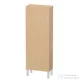 Duravit L-CUBE 132x50 cm-es, 1 ajtós félmagas szekrény láb nélkül, balos, natúr tölgy LC1169L3030