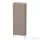 Duravit L-CUBE 132x50 cm-es, 1 ajtós félmagas szekrény láb nélkül, balos, matt bazalt LC1169L4343