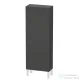 Duravit L-CUBE 132x50 cm-es, 1 ajtós félmagas szekrény láb nélkül, balos, matt grafit LC1169L4949