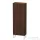 Duravit L-CUBE 132x50 cm-es, 1 ajtós félmagas szekrény láb nélkül, balos, matt kefélt dió furnér LC1169L6969