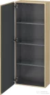 Duravit L-CUBE 132x50 cm-es, 1 ajtós félmagas szekrény láb nélkül, balos, mediterrán tölgy furnér LC1169L7171