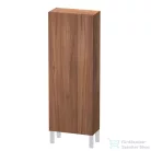Duravit L-CUBE 132x50 cm-es, 1 ajtós félmagas szekrény láb nélkül, balos, matt dió LC1169L7979