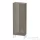 Duravit L-CUBE 132x50 cm-es, 1 ajtós félmagas szekrény láb nélkül, balos, lakkozott fényes szürke LC1169L8989