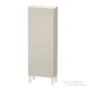 Duravit L-CUBE 132x50 cm-es, 1 ajtós félmagas szekrény láb nélkül, balos, matt taupe LC1169L9191