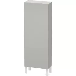   Duravit L-CUBE 132x50 cm-es, 1 ajtós félmagas szekrény láb nélkül, jobbos, matt betonszürke LC1169R0707