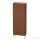 Duravit L-CUBE 132x50 cm-es, 1 ajtós félmagas szekrény láb nélkül, jobbos, amerikai dió furnér LC1169R1313