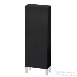   Duravit L-CUBE 132x50 cm-es, 1 ajtós félmagas szekrény láb nélkül, jobbos, matt fekete tölgy LC1169R1616