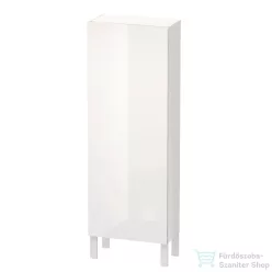   Duravit L-CUBE 132x50 cm-es, 1 ajtós félmagas szekrény láb nélkül, jobbos, fényes fehér LC1169R2222