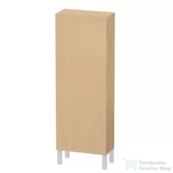   Duravit L-CUBE 132x50 cm-es, 1 ajtós félmagas szekrény láb nélkül, jobbos, natúr tölgy LC1169R3030
