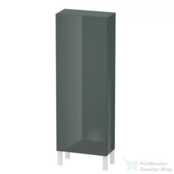   Duravit L-CUBE 132x50 cm-es, 1 ajtós félmagas szekrény láb nélkül, jobbos, lakkozott fényes dolomitszürke LC1169R3838