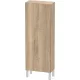 Duravit L-CUBE 132x50 cm-es, 1 ajtós félmagas szekrény láb nélkül, jobbos, márványos tölgy LC1169R5555