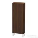 Duravit L-CUBE 132x50 cm-es, 1 ajtós félmagas szekrény láb nélkül, jobbos, matt kefélt dió furnér LC1169R6969