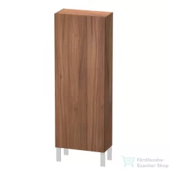   Duravit L-CUBE 132x50 cm-es, 1 ajtós félmagas szekrény láb nélkül, jobbos, matt dió LC1169R7979